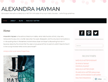 Tablet Screenshot of alexandrahayman.com